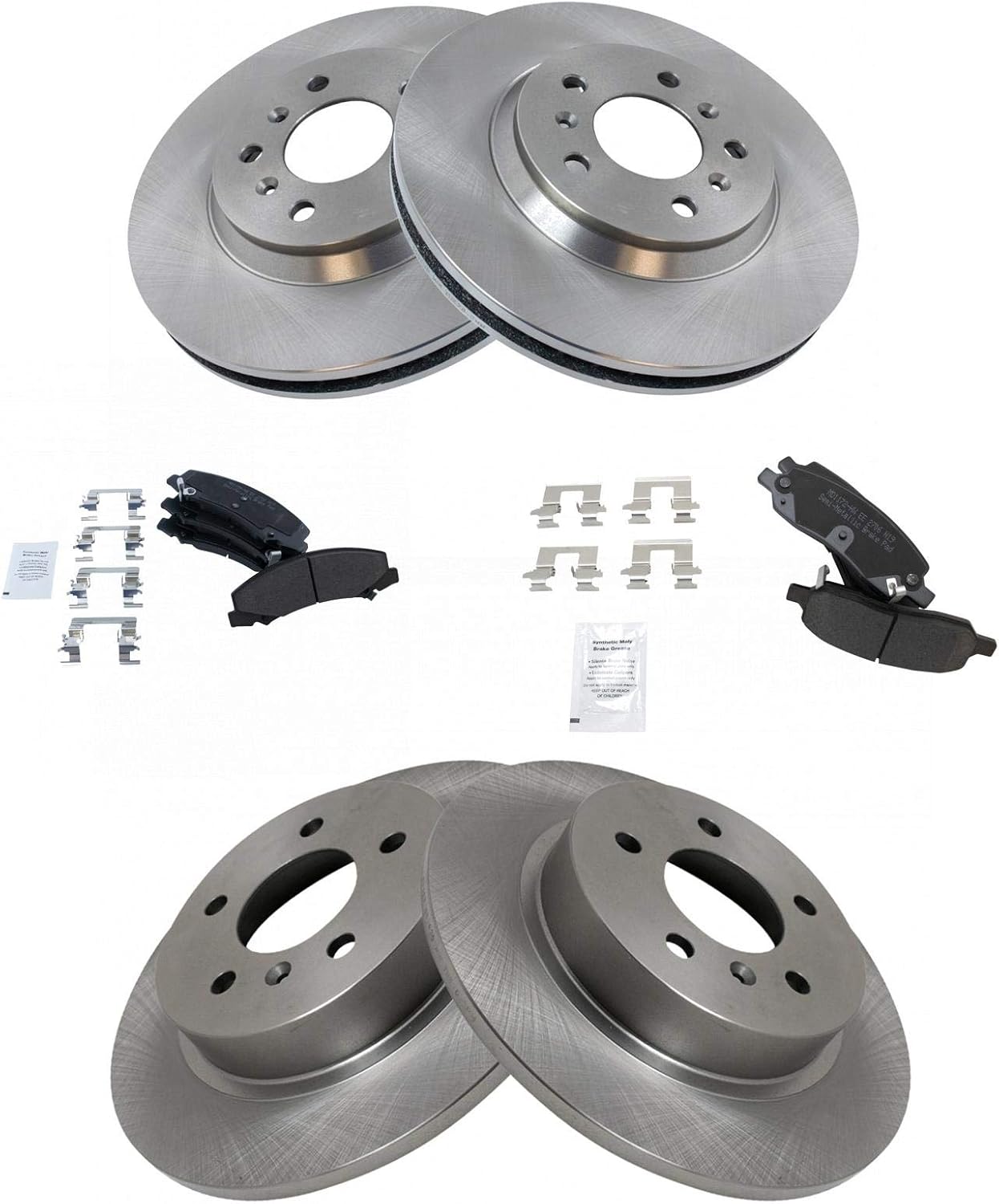 TRQ Brake Pad & Rotor Kit for 2006-2011 Buick Lucerne