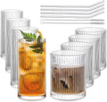 Vintage Glassware Set of 8 - Highball and Rocks Glasses