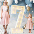 Ledido 4FT Marquee Light Up Number 7 - Large Party Backdrop