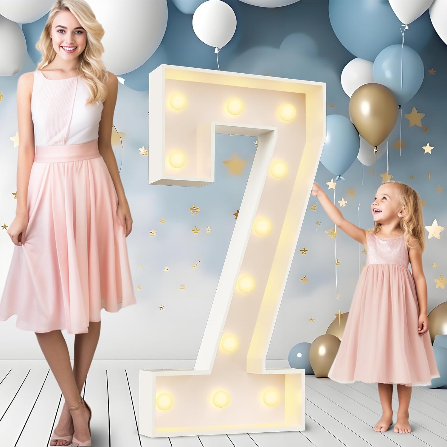 4FT Marquee Light Up Numbers for Birthday and Anniversary Parties