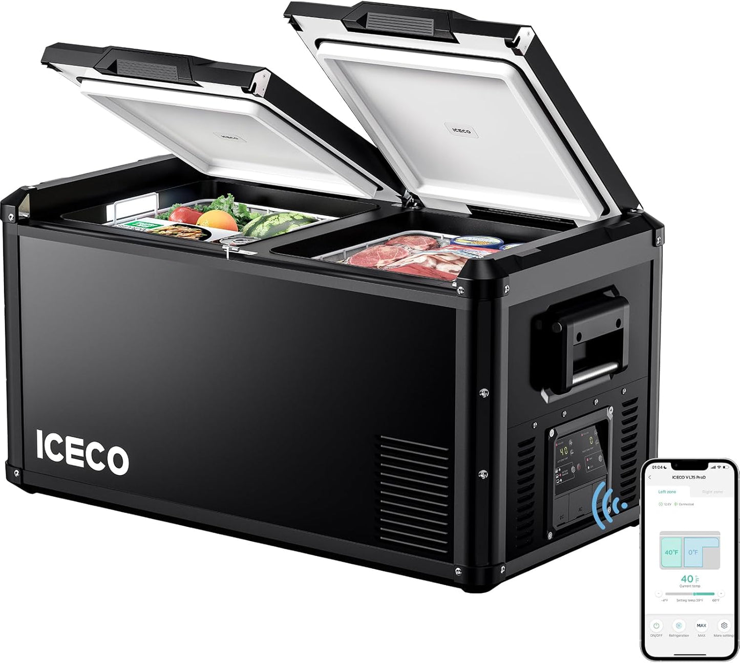 ICECO VL75 ProD Portable Refrigerator with Multi-directional Lid