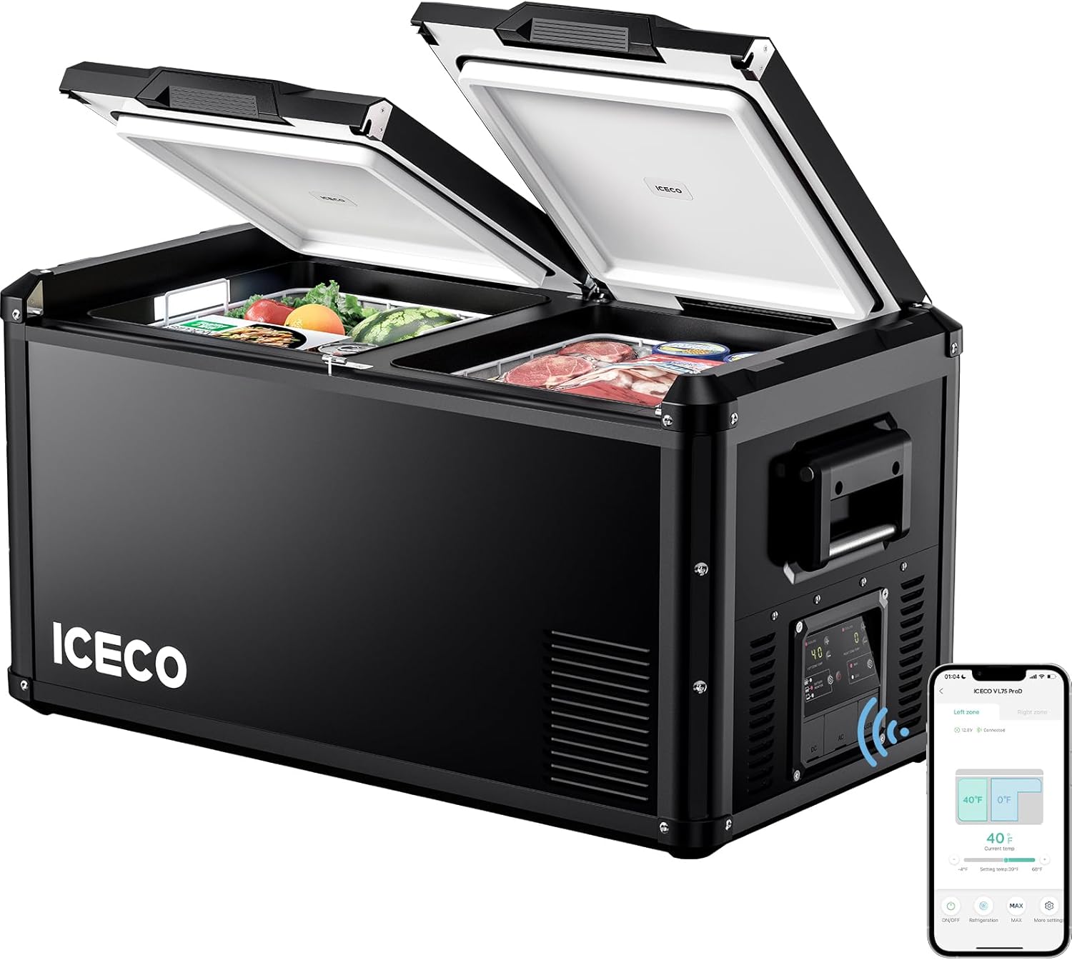 ICECO VL75 ProD Portable Refrigerator with Multi-directional Lid