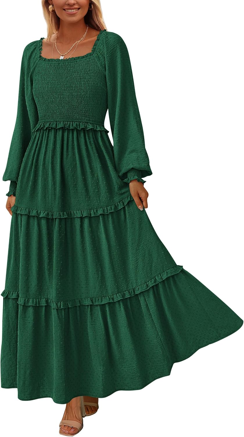 PRETTYGARDEN Fall Dresses for Women: Elegant Maxi Style