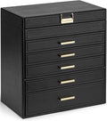 Vlando 6 Layer Large Jewelry Box - Spacious Organizer for Drawer