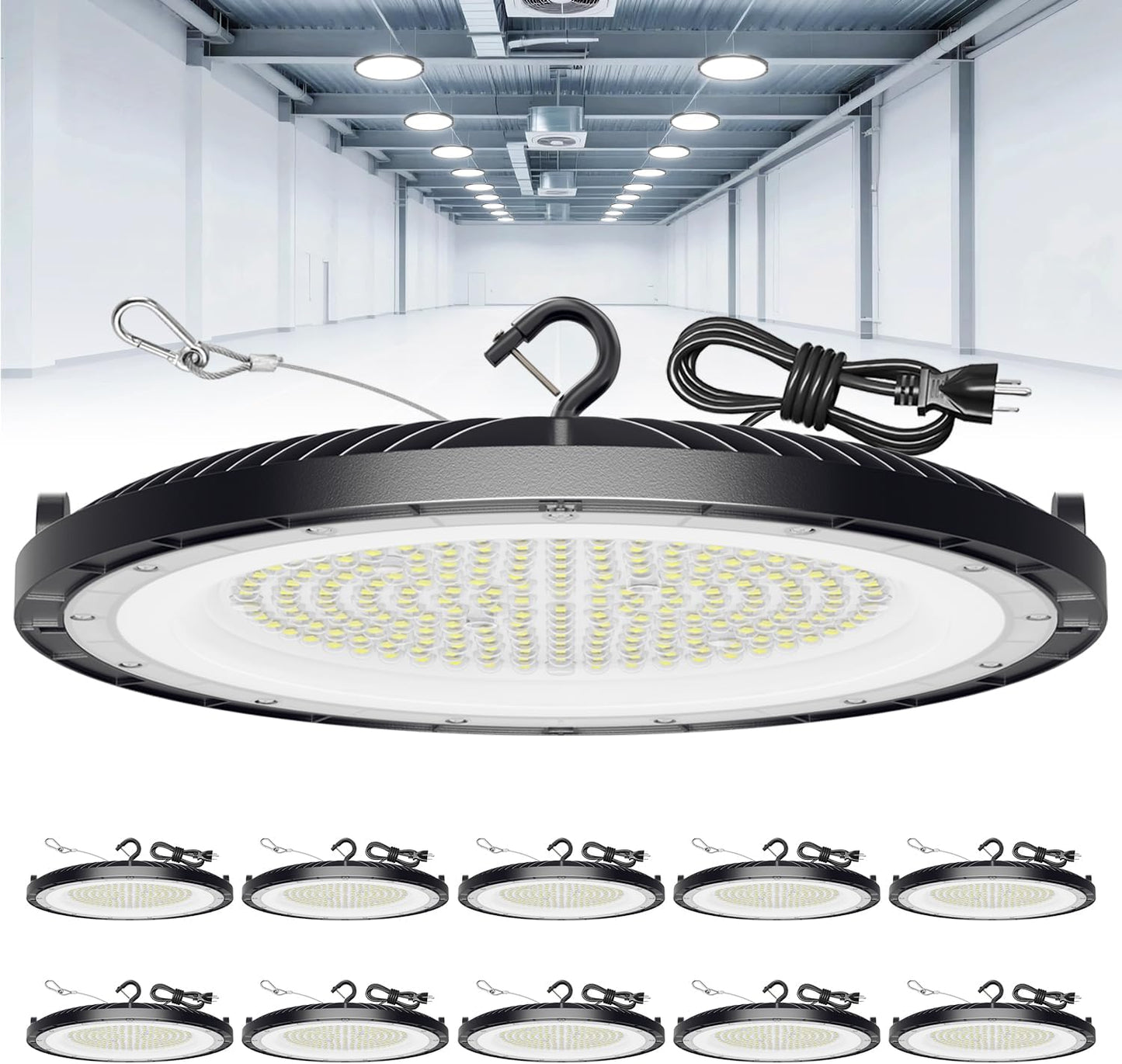 200W UFO LED High Bay Lights for Bright Industrial Spaces