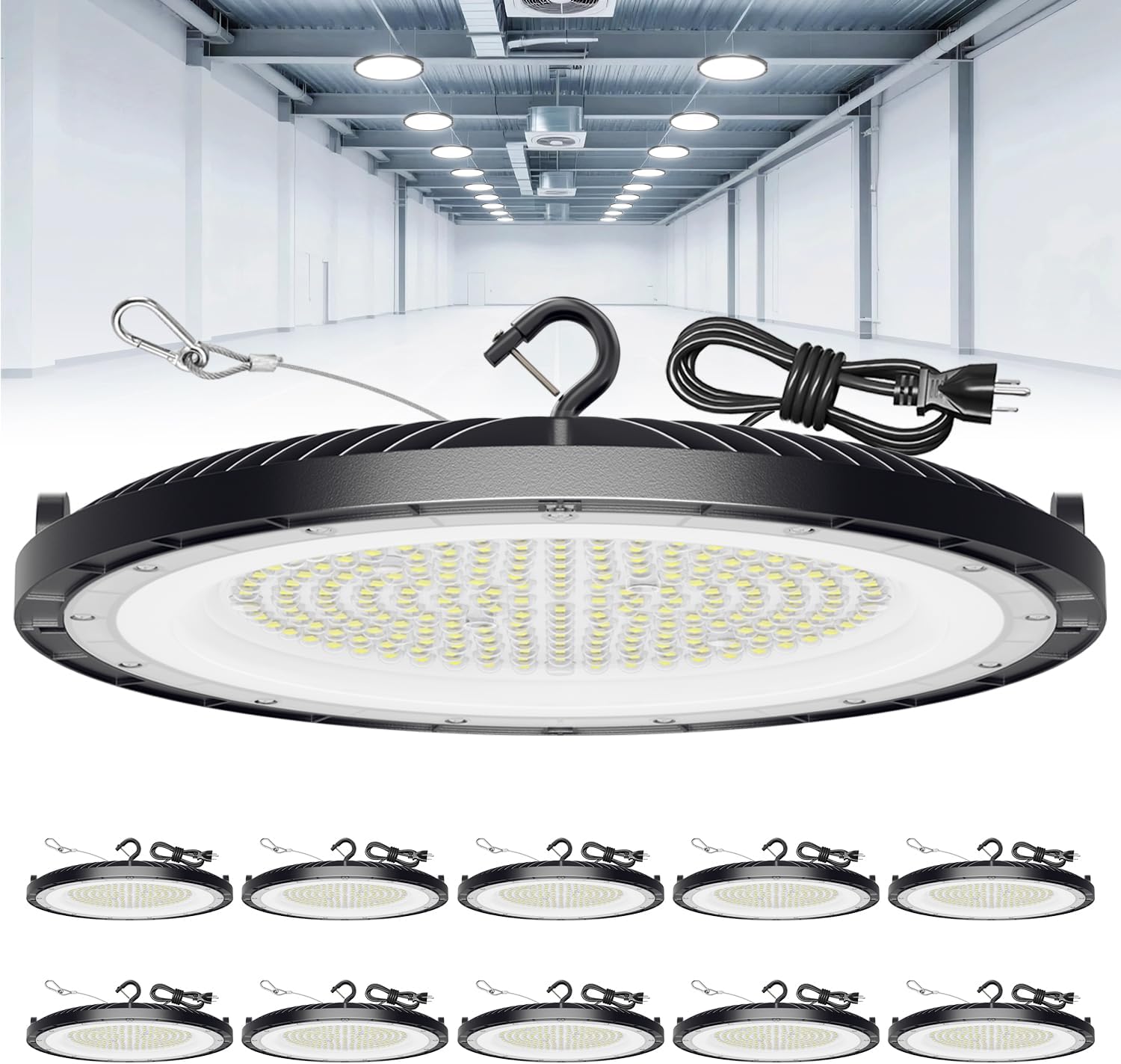 200W UFO LED High Bay Lights for Bright Industrial Spaces