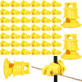 Electric Fence Wire Insulators Screw Round Post Insulators - 100 Pack