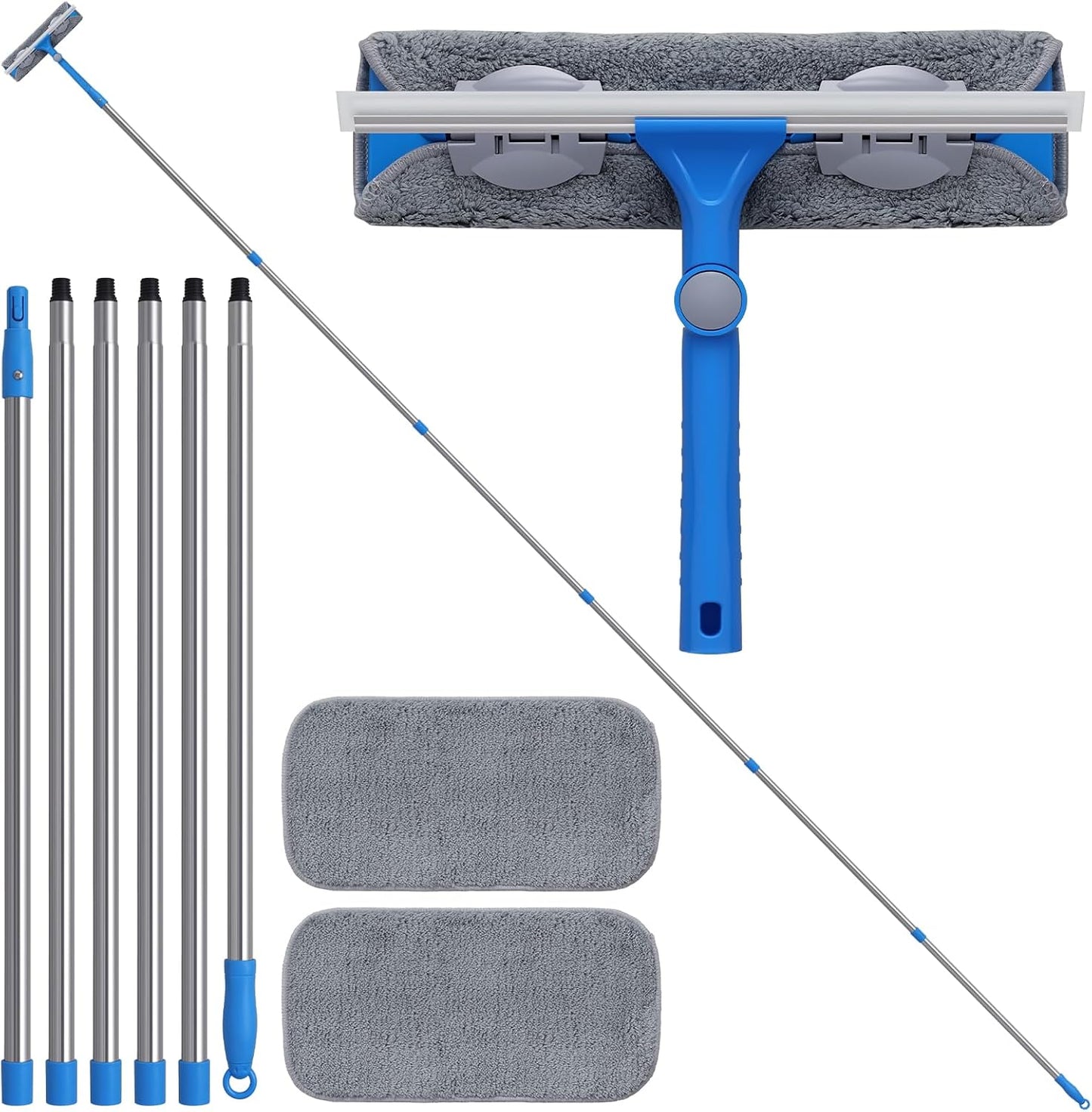 20 Feet High Reach Window Squeegee for Professional Cleaning