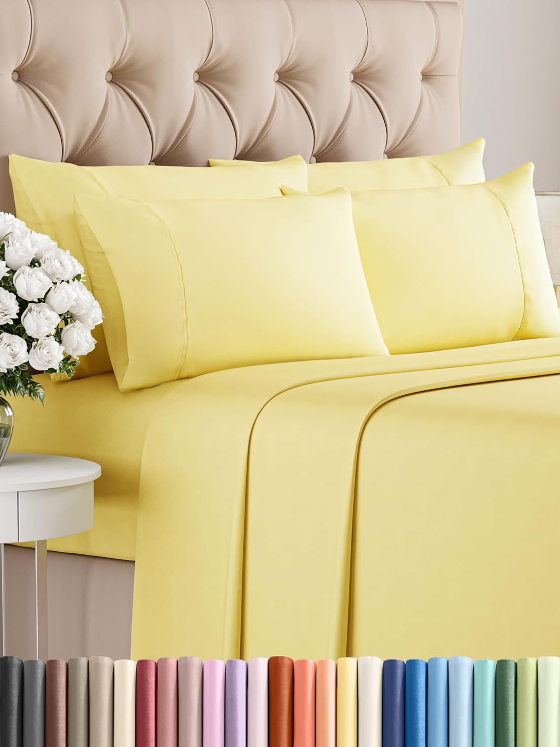 CGK Linens Cal King 6 Piece Sheet Set for Hot Sleepers