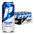 Phorm Energy Drink Blue Blitz Flavor with Natural Caffeine
