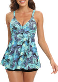 SEAFORM Women's Tankini Two-Piece Tummy Control Swim (Style 46K7)