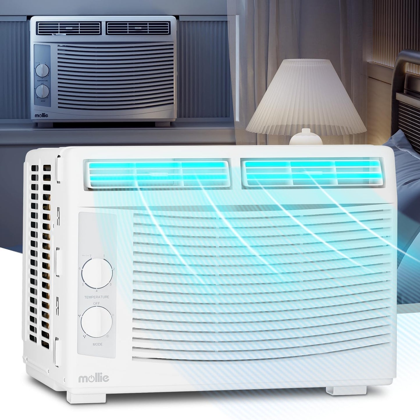Mollie 5,000 BTU Window AC - Cool 150 Sq. Ft. Effortlessly!
