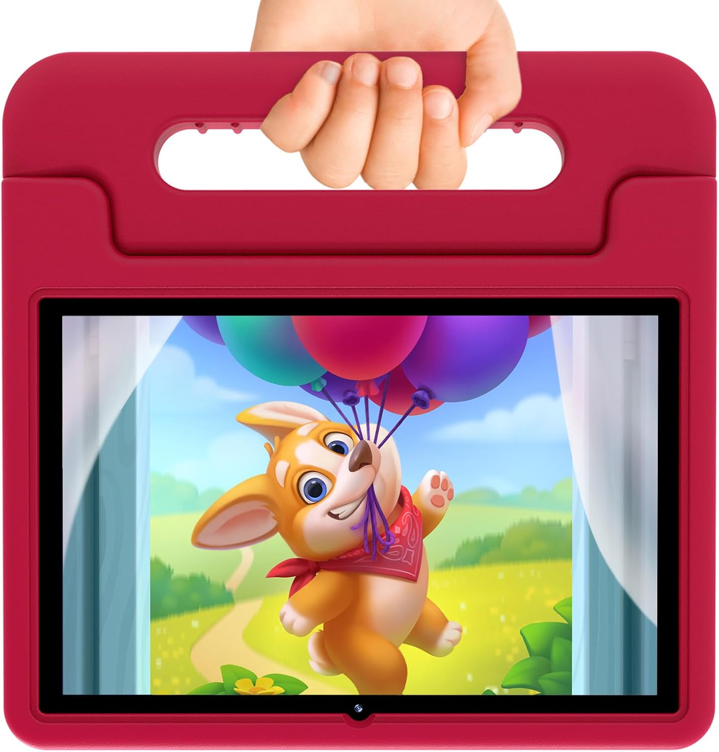 2025 Kids Tablet with Case, 10.1in, Quad-Core, 32GB Storage