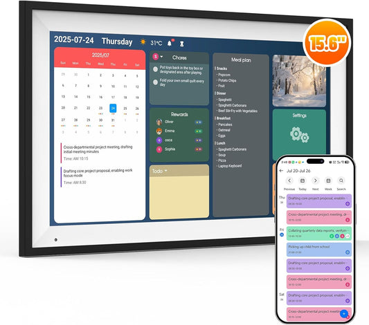 Digital Calendar 15.6in Smart Calendar for Family Schedules