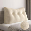 WOWMAX Wedge Pillow Headboard Twin XL - Dorm Reading Support