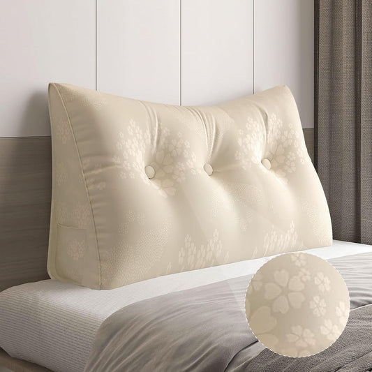 WOWMAX Wedge Pillow for Headboard - Perfect Dorm Accessory