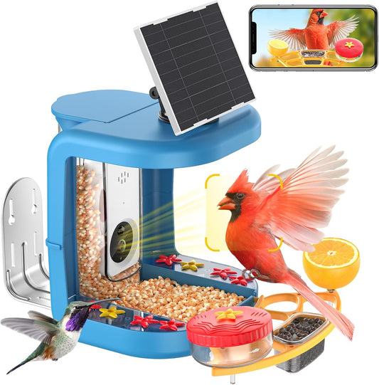 2K Solar Bird Feeder Camera - Capture Nature's Beauty