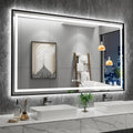 LED Bathroom Mirror 60 in x 36 in Framed - Front and Backlit