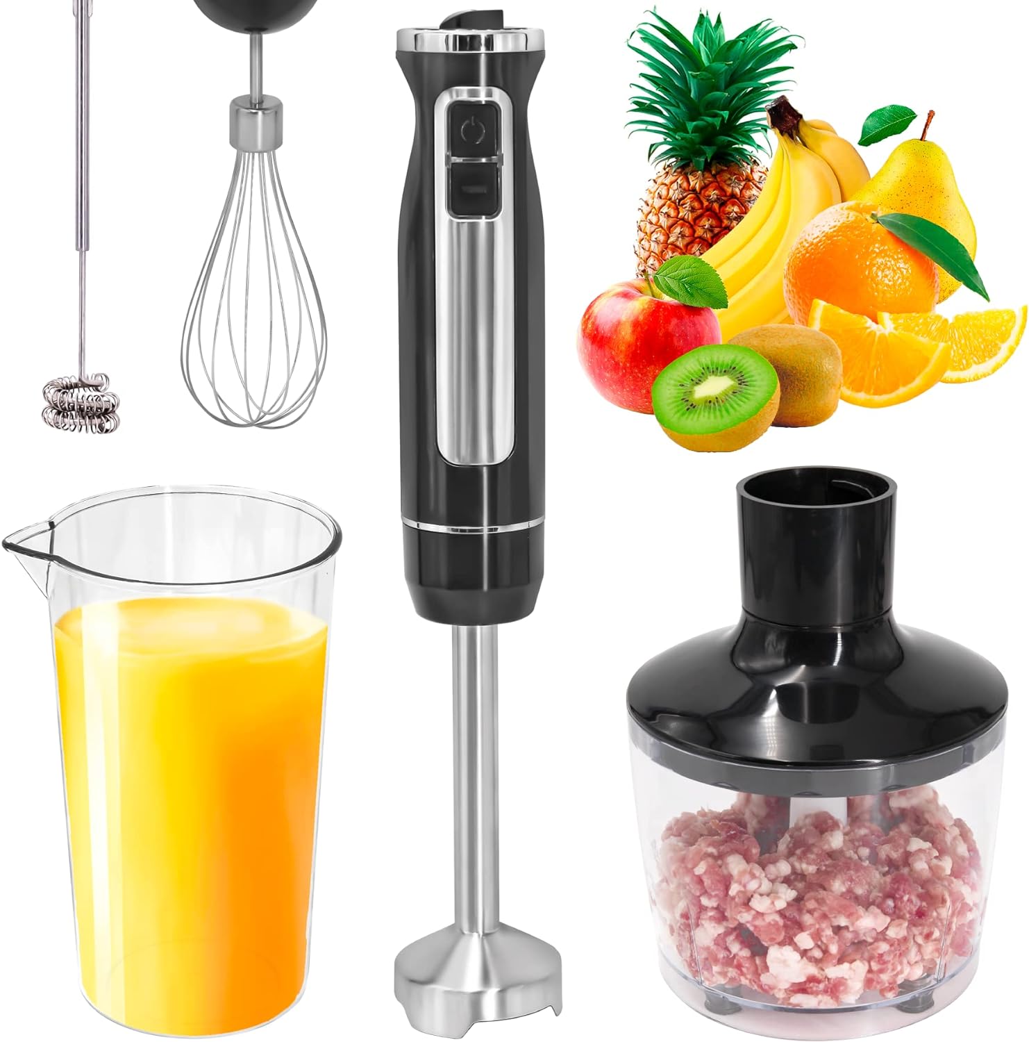 PowerLix Handheld Milk Frother - Battery Powered Foam Maker