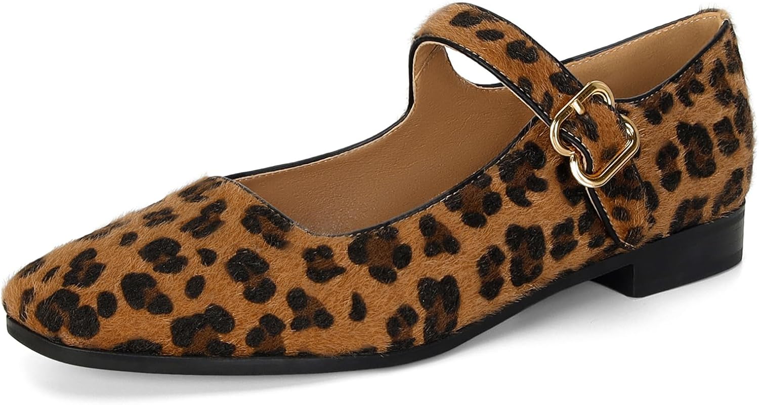 Stylish Leopard Print Ballet Flats for Women - Comfortable Design