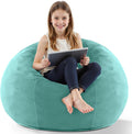 HABUTWAY 2ft Bean Bag Chair - Soft Teardrop Velvet Seat