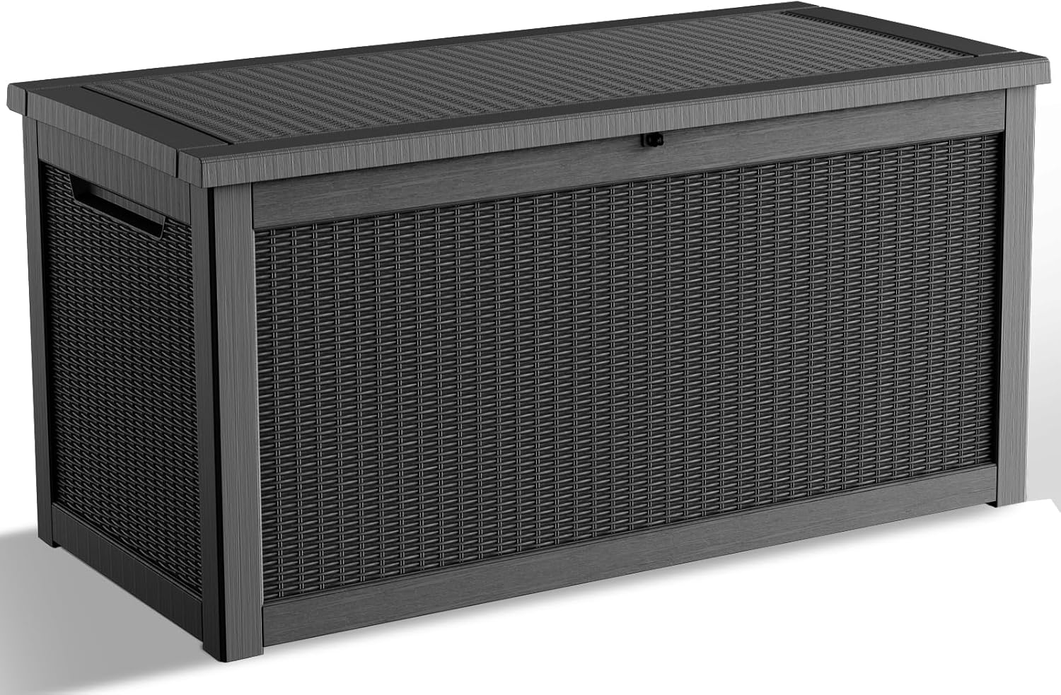 260 Gallon Outdoor Waterproof Resin Storage Box for Patio Use