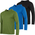 Mens Mesh Long Sleeve Athletic Pullover Hoodie - Lightweight UPF 50