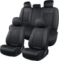 Leather Seat Covers Full Set for Cars, SUVs, and Trucks