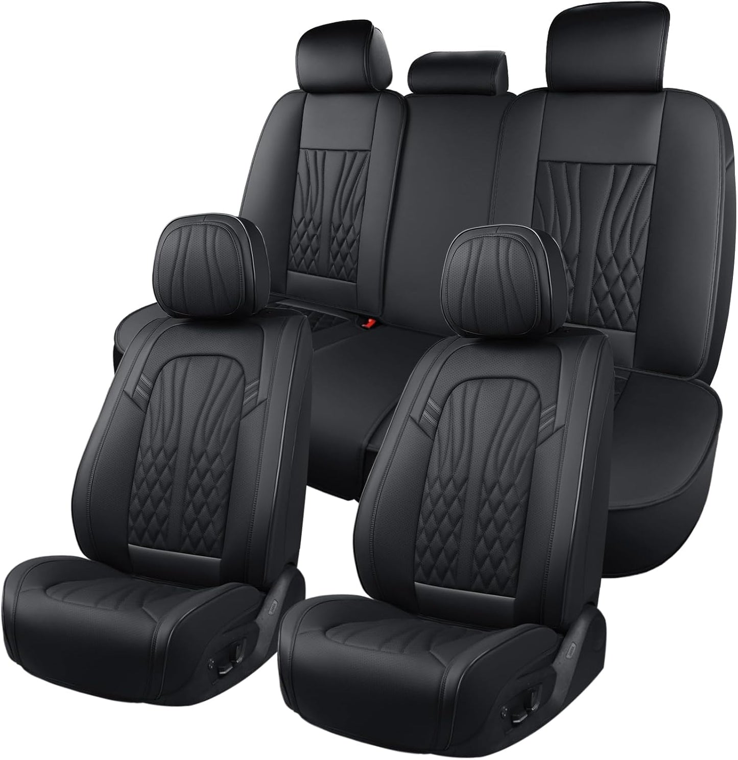 Leather Seat Covers Full Set for Cars, SUVs, and Trucks