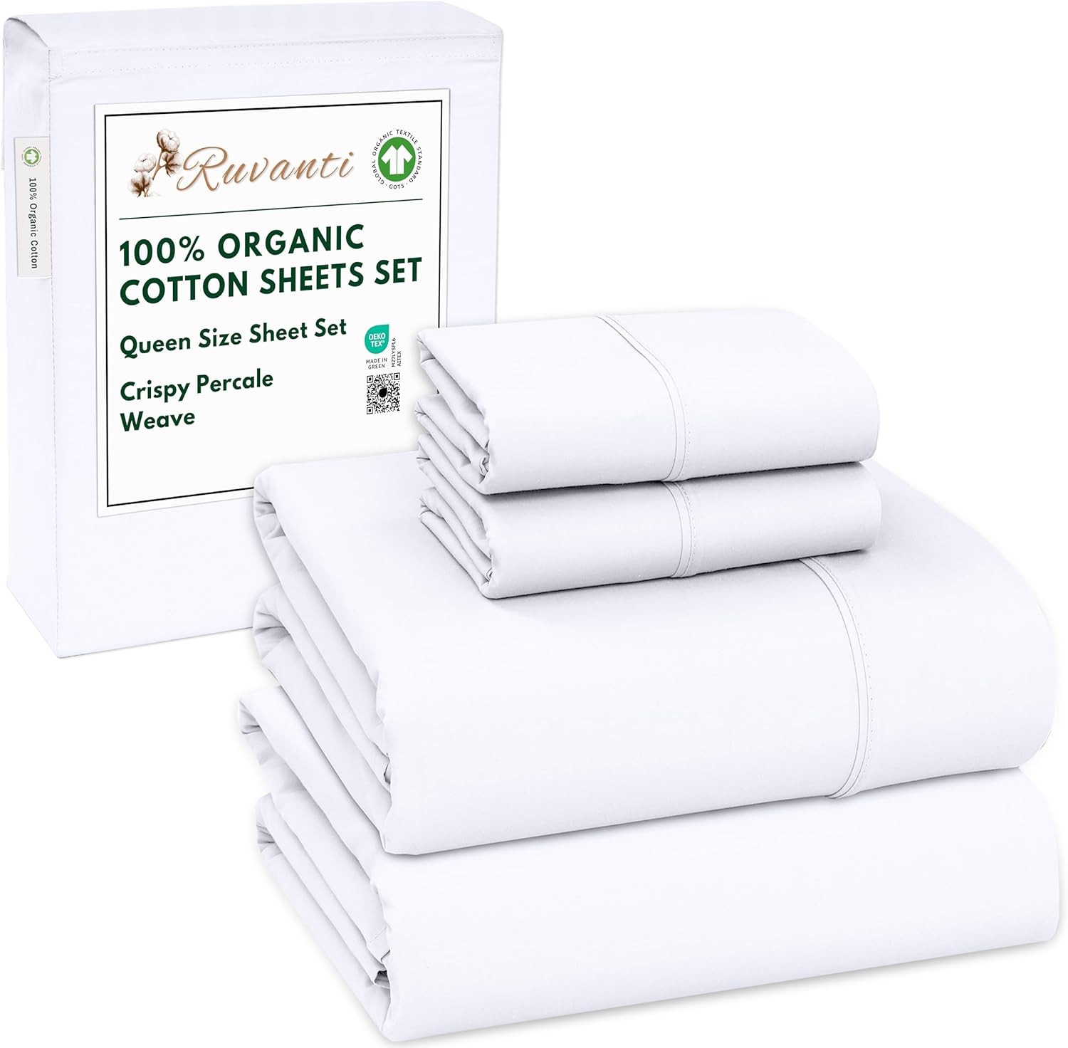 100% Organic Cotton Queen Size Sheets for Ultimate Comfort