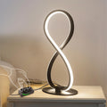 Modern Table Lamp Stepless Dimmable Spiral Bedside Light - Warm Glow