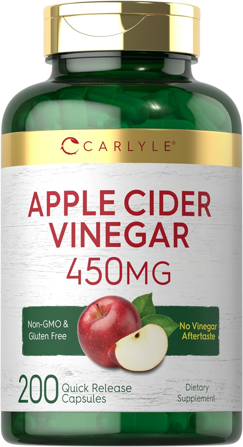 Carlyle Apple Cider Capsules | 450mg | Non-GMO | 200 Pills