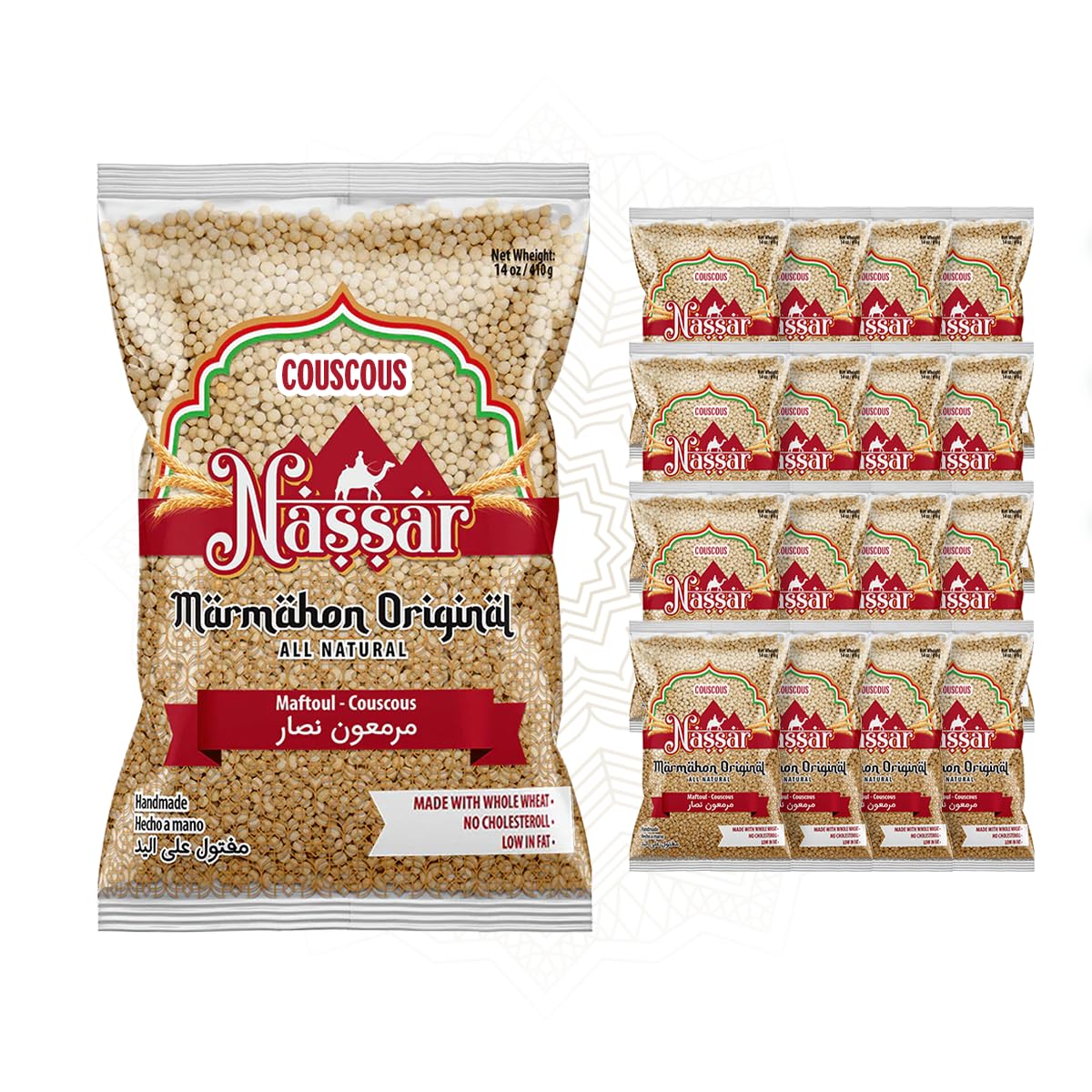 De Mi Pais Couscous Marmahon Original - Handmade Whole Wheat