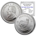 2025 1 oz South African Silver Krugerrand Coin - Brilliant