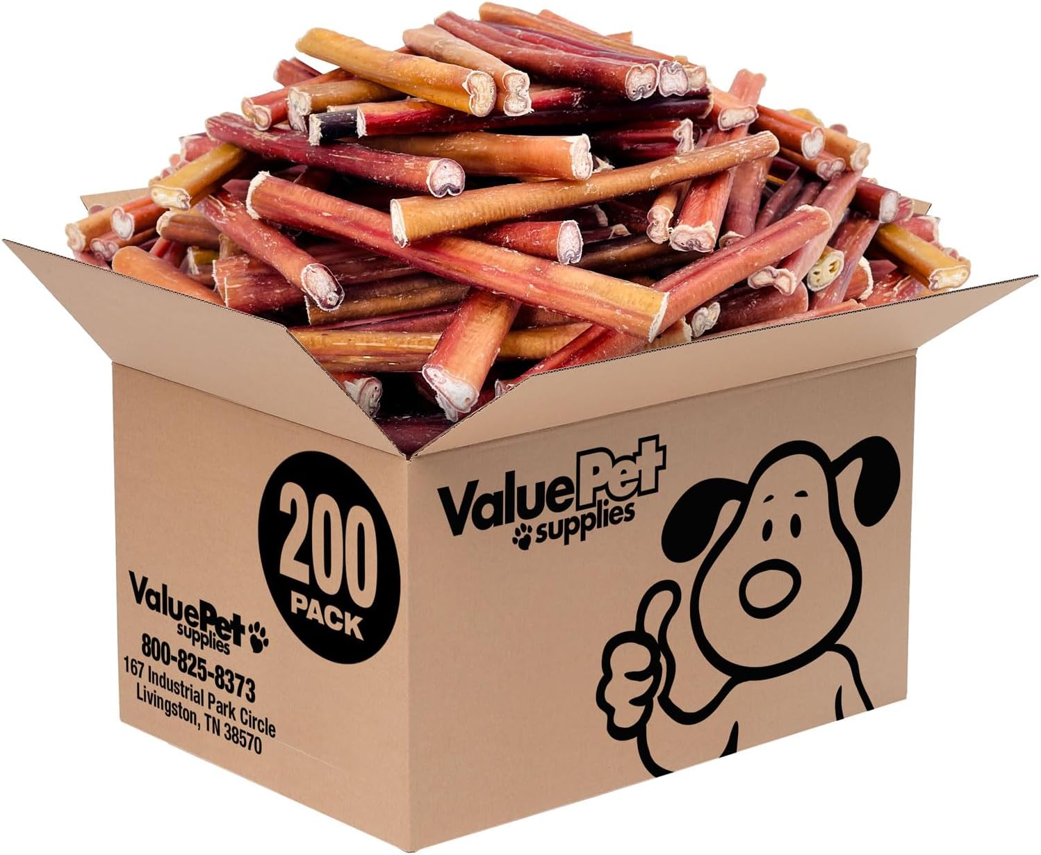 ValueBull Bully Sticks for Dogs - All Natural 6 Inch Treats