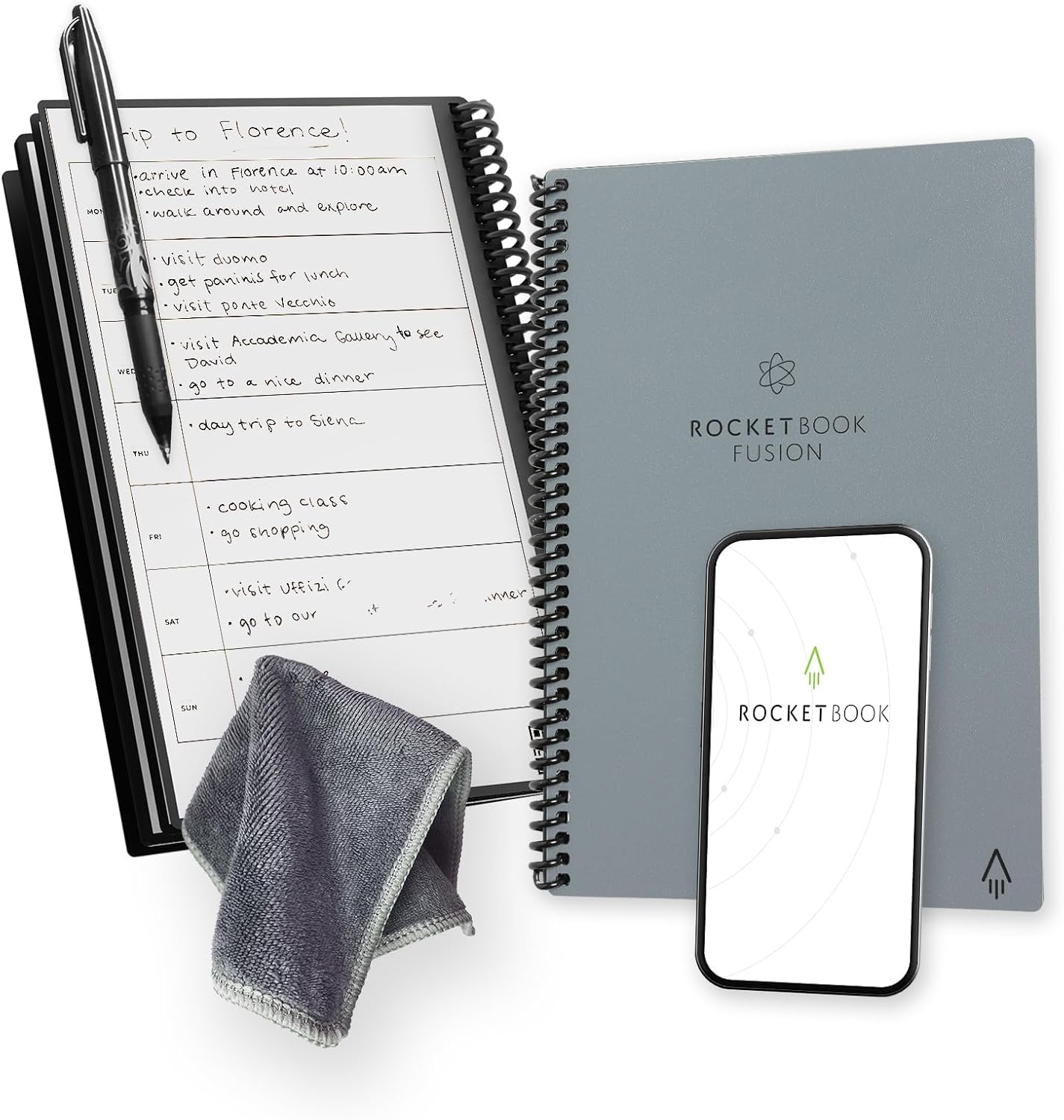 Rocketbook Fusion Reusable Planner for Goals and Productivity