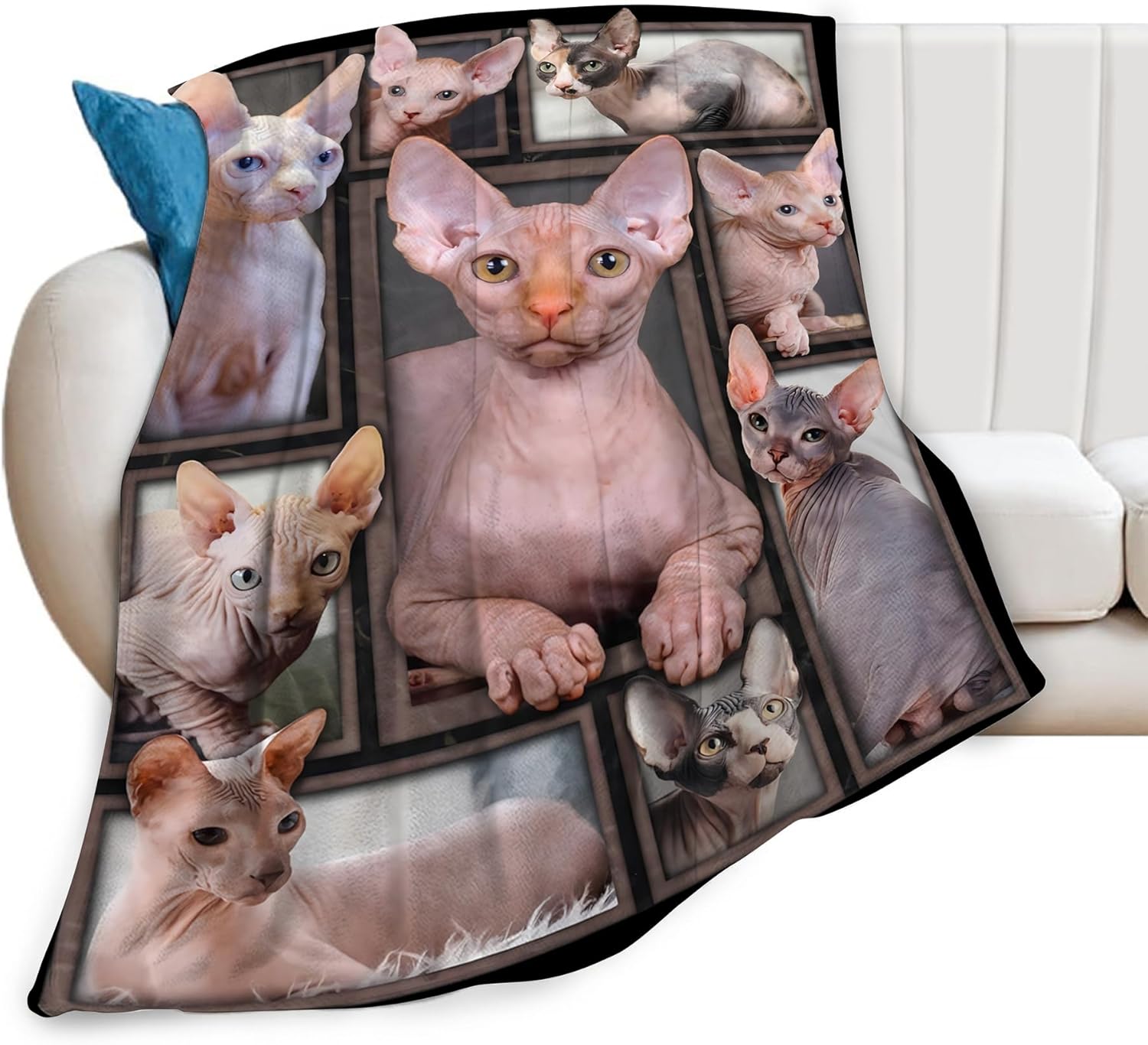 Sphynx Cat Gifts & Decor - Cozy Fleece Blanket for All Ages