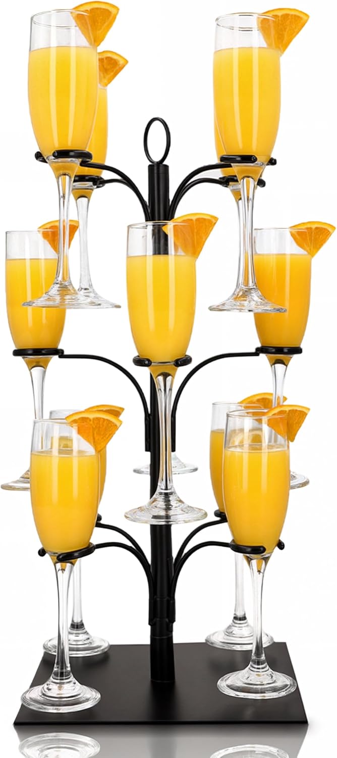 Innovative Drink Stand for 12 Glasses - Perfect for Parties