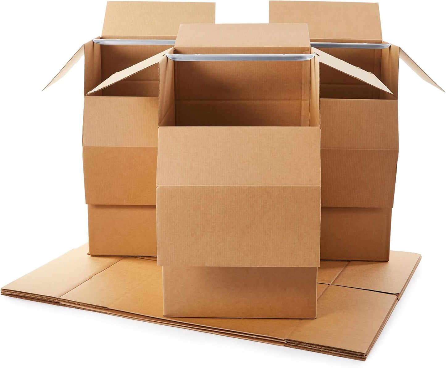 Wardrobe Clothing Moving Boxes with Bar, 6 Pack for Easy Packing