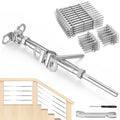 1/8 in Cable Railing Kit Swage Toggle Turnbuckle Hardware - Adjustable