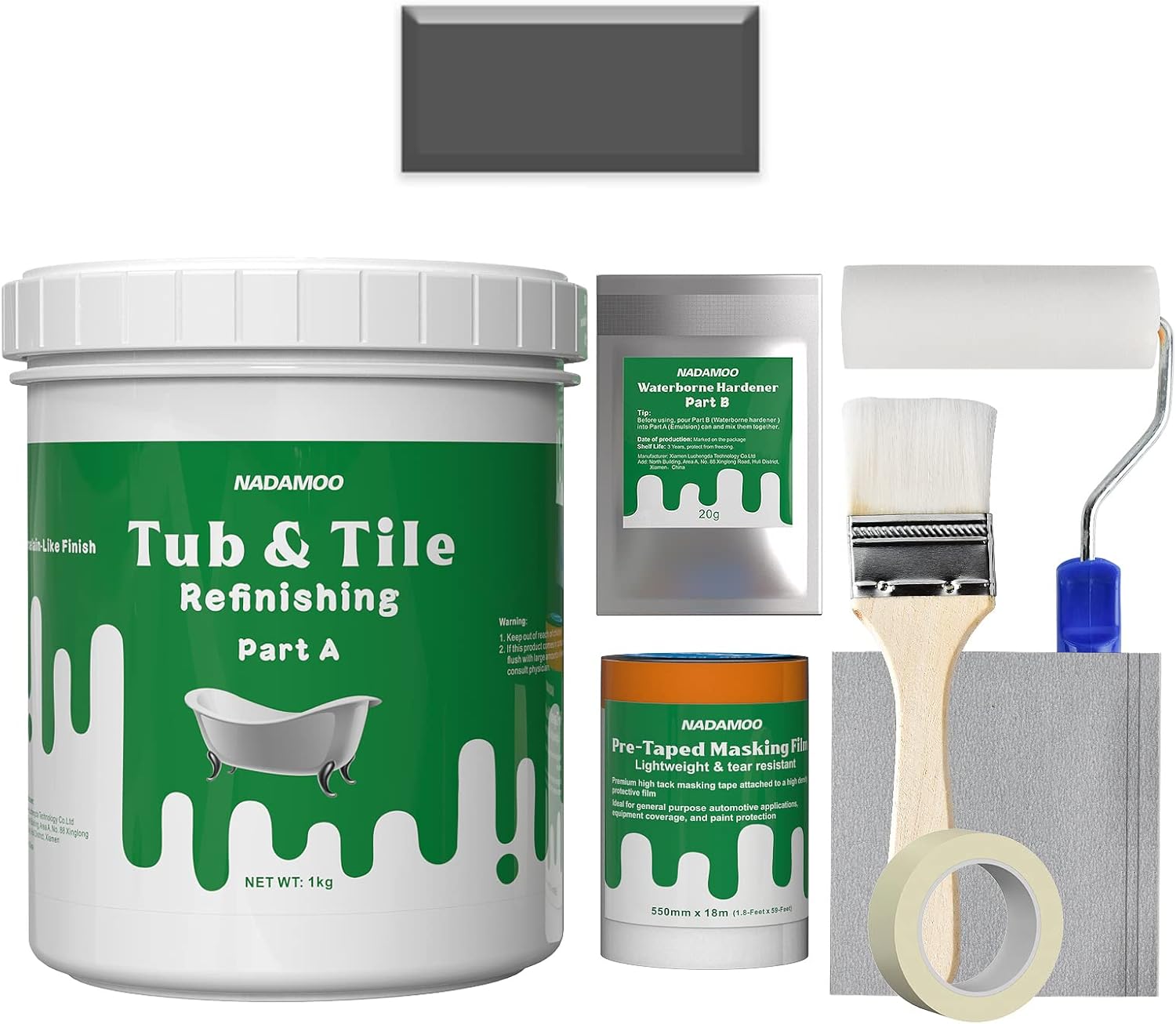 NADAMOO Tub and Tile Refinishing Kit for DIY Bathroom Projects