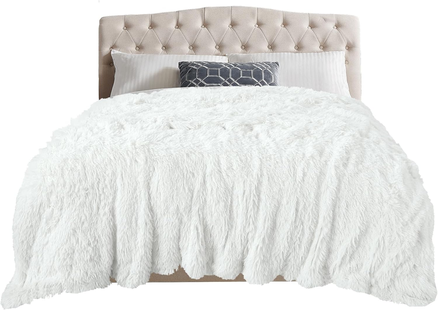 TOONOW Extra Soft Fuzzy Faux Fur Blanket for Cozy Comfort