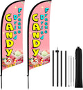 HunnmingRe Freeze Dried Candy Feather Flag Kit for Business