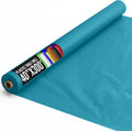 Party Solids Turquoise Plastic Table Cover Roll 40ft x 300ft - Heavy
