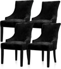 Velvet Stretch Wingback Chair Cover Slipcover - Restores Chairs