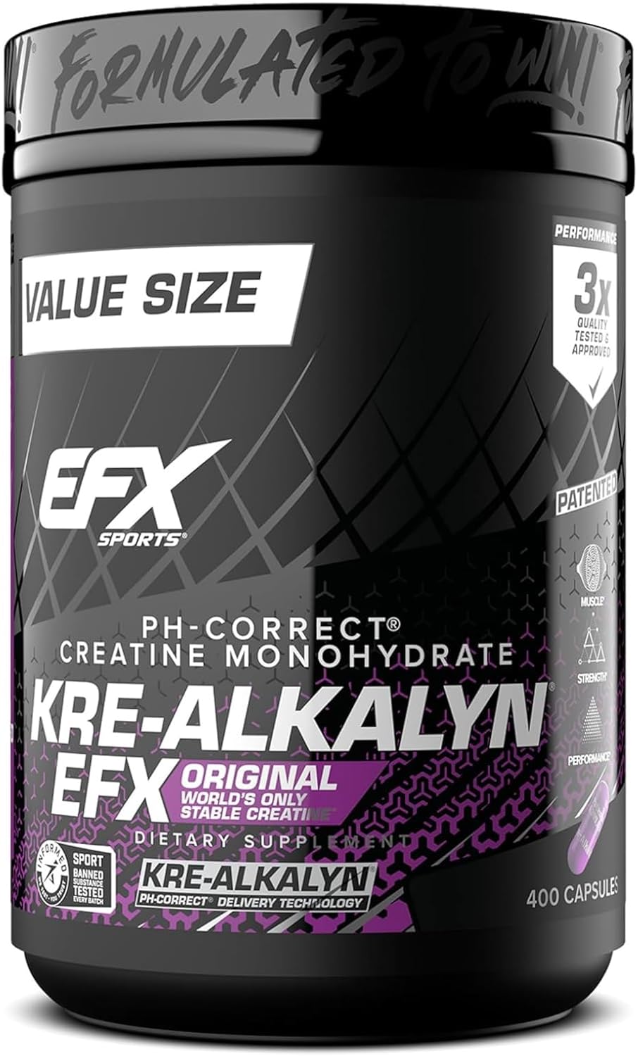 Kre-Alkalyn EFX pH Correct Creatine for Strength & Muscle Growth