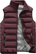 Vcansion Men's Outdoor Casual Stand Collar Vest Padded Jacket