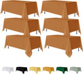 Bronze Rectangle Table Clothes 6 Pack 90 x 156 in - Wrinkle & Stain