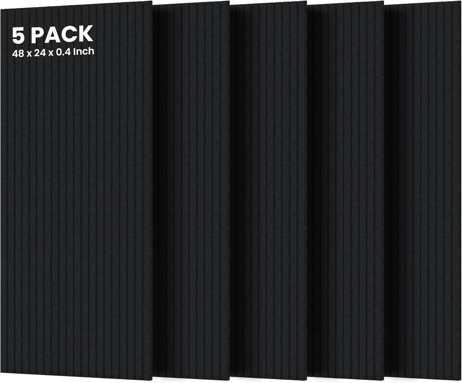 5 Pack Acoustic Panels for Sound Proofing and Aesthetic Appeal