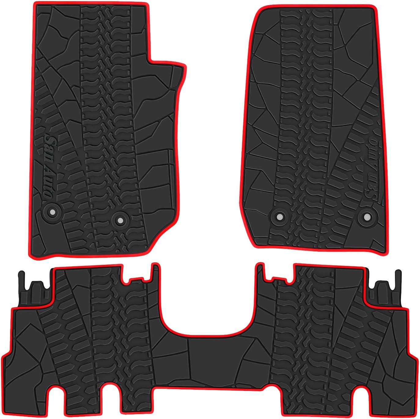Custom Fit Car Floor Mat for Jeep Wrangler JK 4 Door 2014-2018